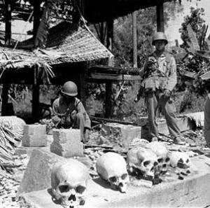 遭红色高棉屠杀的柬埔寨平民的遗骨(资料照)