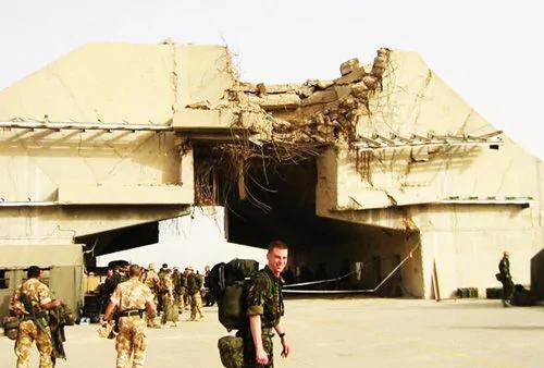 海湾战争期间，被联军击毁的伊拉克空军机堡