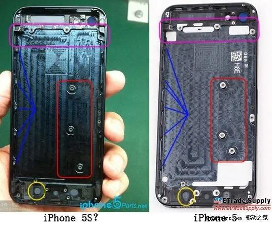 外观几乎无变化 苹果iPhone5S露真容(组图)