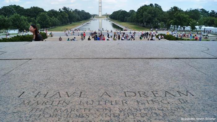 Stichwort:50. Jahrestag MLK rede  Copyright: Ann-Kristin Schäfer, DW, Washington Juli2013  Lincoln memorial