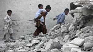 巴基斯坦地震灾区