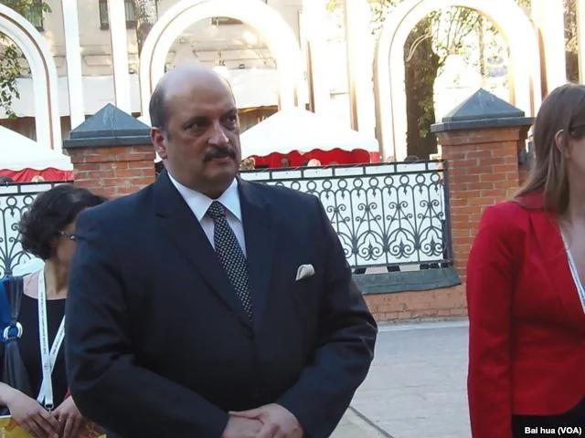 印度大使马尔霍特拉(美国之音白桦拍摄)