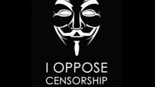 国际黑客组织的分子上载视频抗议政府限制网络自由
