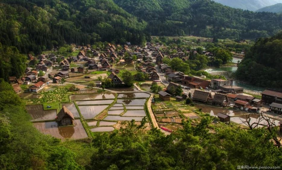 世界上最美的小城鎮-白川鄉村