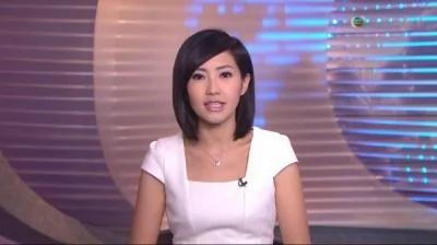 被香港高登论坛网友封为“TVB新闻部女神”的主播蔡雪莹惊传“被辞职”。（图撷取自TVB新闻台）