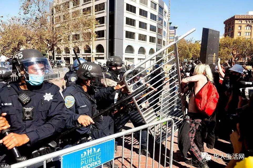 舊金山集會抗議推特審查 遭反川普者暴力圍攻