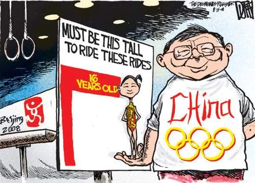 北京奥运中外讽刺漫画