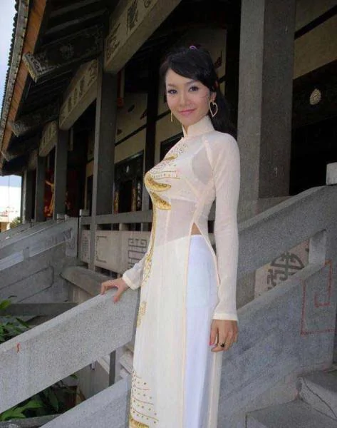 越南美女"旗袍"超性感 開叉開到小蠻腰(組圖)