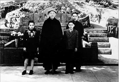 罕见老照片：蒋介石漂亮的混血儿孙女照