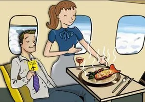 頂級乘客是機上餐食的第一選擇者