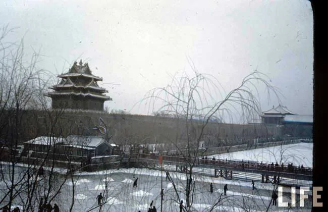 美媒拍的高清照 1946年北京美麗雪景