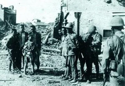 抗日战争中被俘虏的儿童士兵
