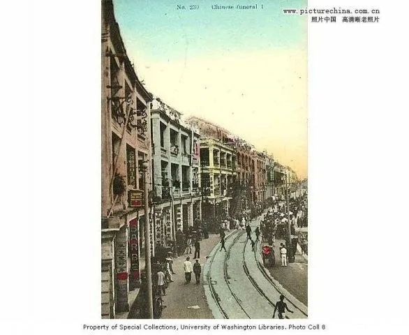 彩色明信片上的清末香港