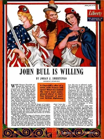 美国二战宣传画 如此呈现希特勒