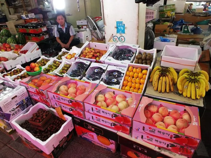 韓國菜市場與中國的不同