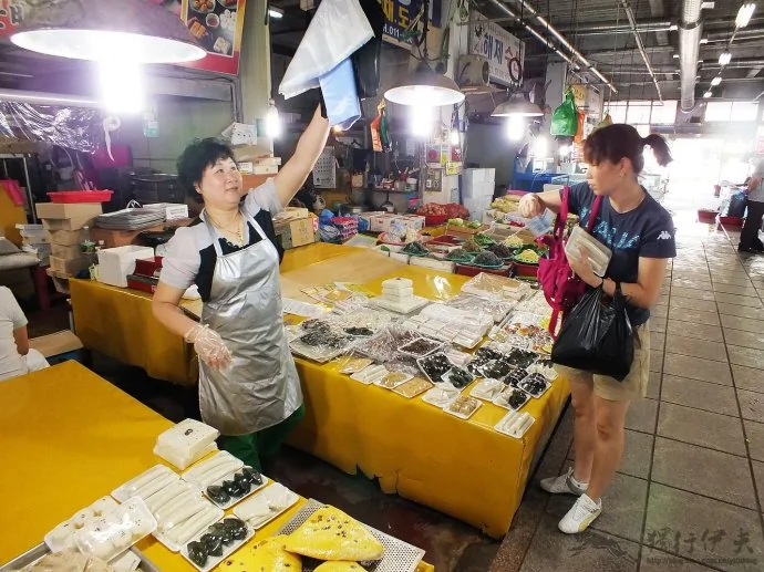 韩国菜市场与中国的不同