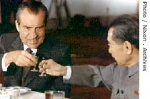 1972年周恩来和访华的美国总统尼克松