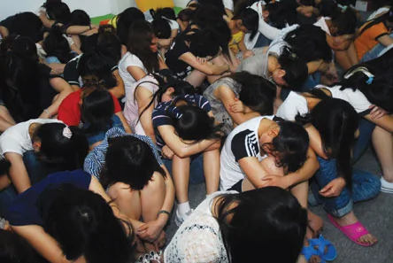 72名少女装可怜 引诱台湾客户到酒店消费(图)