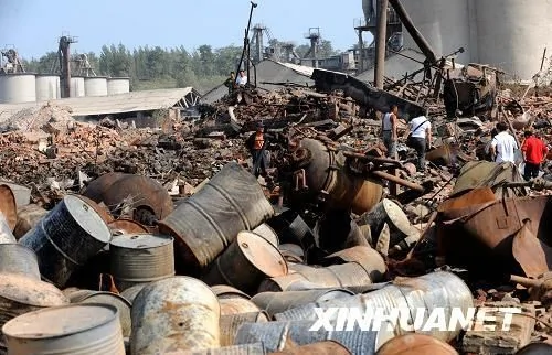 遼寧化工廠爆炸 導致占地6萬平方米企業全被摧毀（圖）