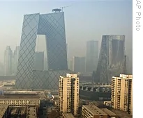 中國央視大樓近影