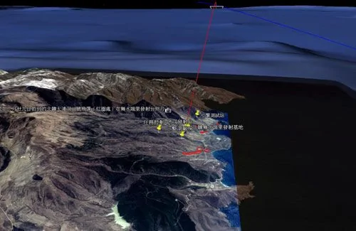 台湾公布福卫二号卫星拍摄到的朝鲜火箭照片 
