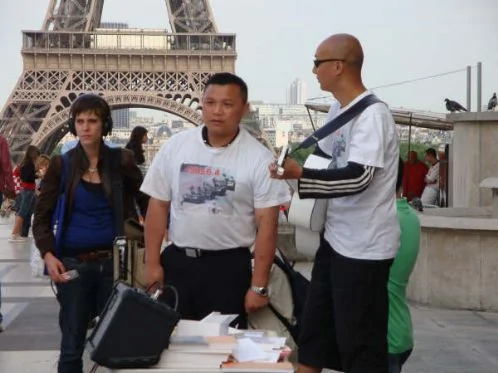 巴黎六四纪念：媒体预先潜伏，货车冲到中国大使馆门前 