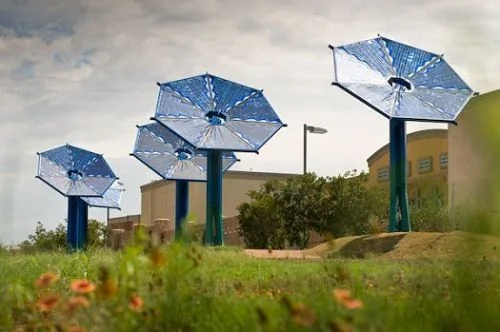 技术与艺术的结晶：美国的向日葵太阳能电池板（组图）