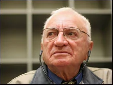 89歲的納粹嫌犯代姆揚尤克在法庭上。