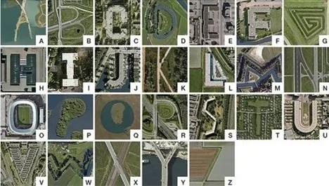 谷歌地球艺术图片：美国51区似神秘外星人面孔