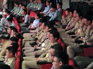 台灣軍方人員出席紀念大會     