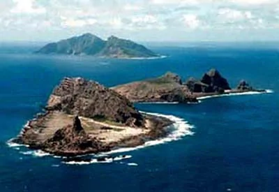 我國領土釣魚島鳥瞰(由釣魚島、黃尾嶼、赤尾嶼、南小島、北小島及三個小島礁組成) 