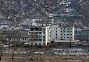 图们江对岸的朝鲜