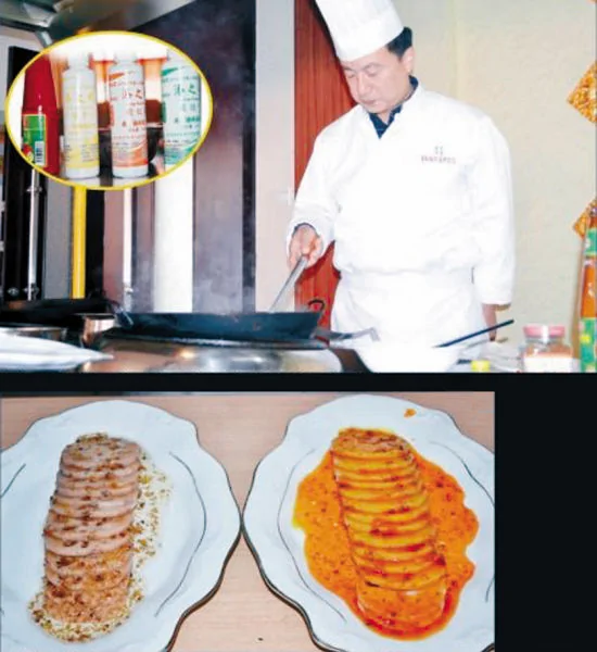 青島餐館被揭大量使用化學色素調出鮮亮菜餚(圖)