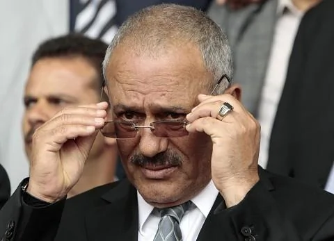 也门总统萨利赫周五在萨那