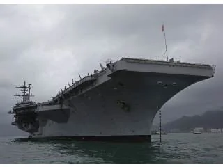 負責將蓋達領袖賓拉登海葬的美國航空母艦卡爾文森號，22日抵達香港訪問。(圖／達志影像／美聯社)