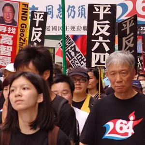香港大游行纪念六四22周年