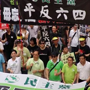 香港大遊行紀念六四22周年