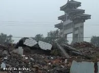 Wohnhäuser in Huashan wurden zwangsweise abgerissen; 20 Okt. 2011, Shanxi; Copyright: DW/Lao Hu Miao