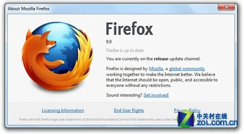 Firefox9.0正式版發佈 JS瀏覽提速30% 