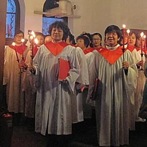 北京崇文門教堂的聖誕燭光崇拜會