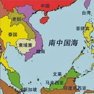南中國海區域圖