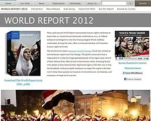 人權觀察發表全球人權狀況年度報告