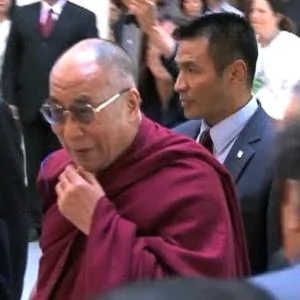 达赖喇嘛上星期访问美国加州（资料照）