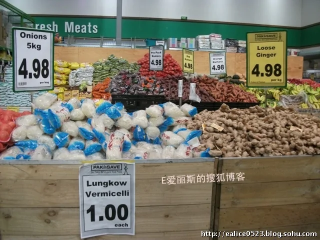 实拍新西兰首都超市菜价