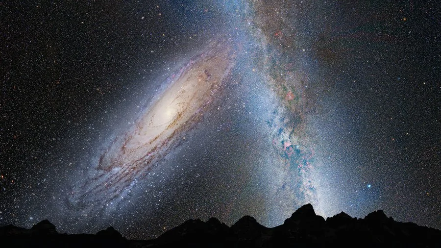 壯觀宇宙進程：NASA公佈銀河系與仙女座星系相撞效果(多圖)