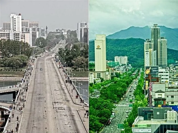 鮮明對比 朝韓兩國人民生活的真實差別