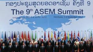 中日两国在亚欧首脑会议上激烈交锋