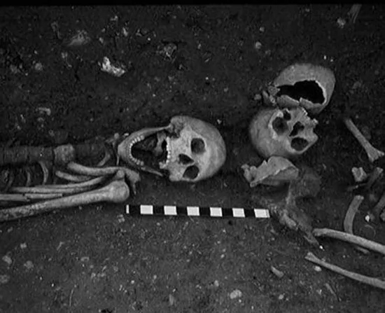 英国发现千年吸血鬼尸体 身体多处有金属钉