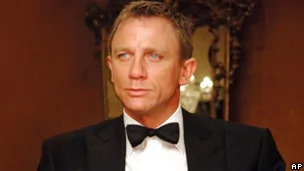 British actor Daniel Craig, playing the role of James Bond