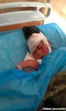藏族學生抗議被打傷